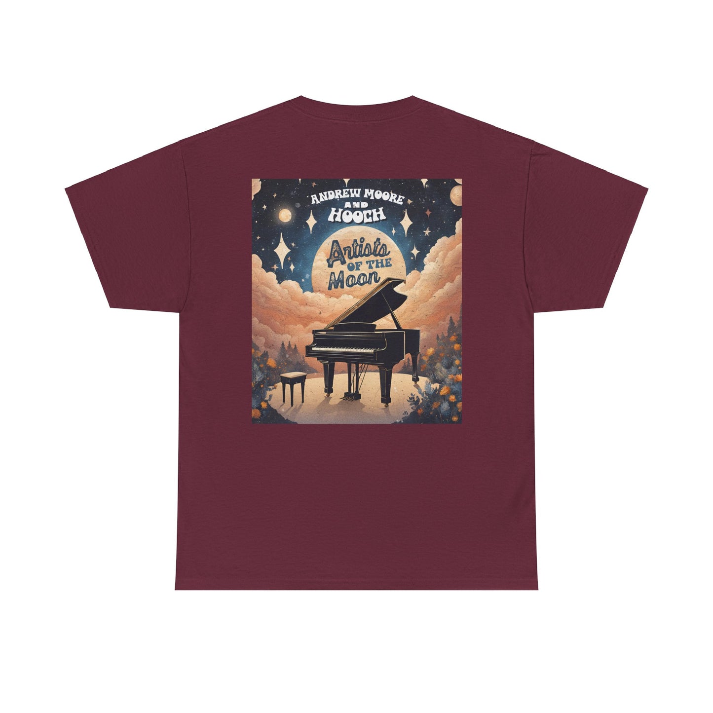 Debut Album T-Shirt, Artists of the Moon Graphic Tee, Unisex Heavy Cotton Shirt, Andrew Moore Hooch Band Merchandise, Music Lover Gift