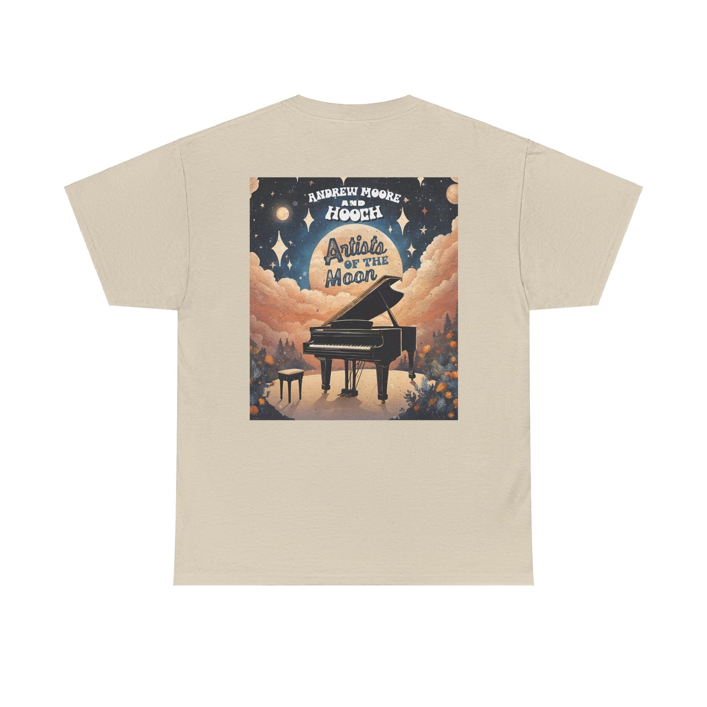 Debut Album T-Shirt, Artists of the Moon Graphic Tee, Unisex Heavy Cotton Shirt, Andrew Moore Hooch Band Merchandise, Music Lover Gift