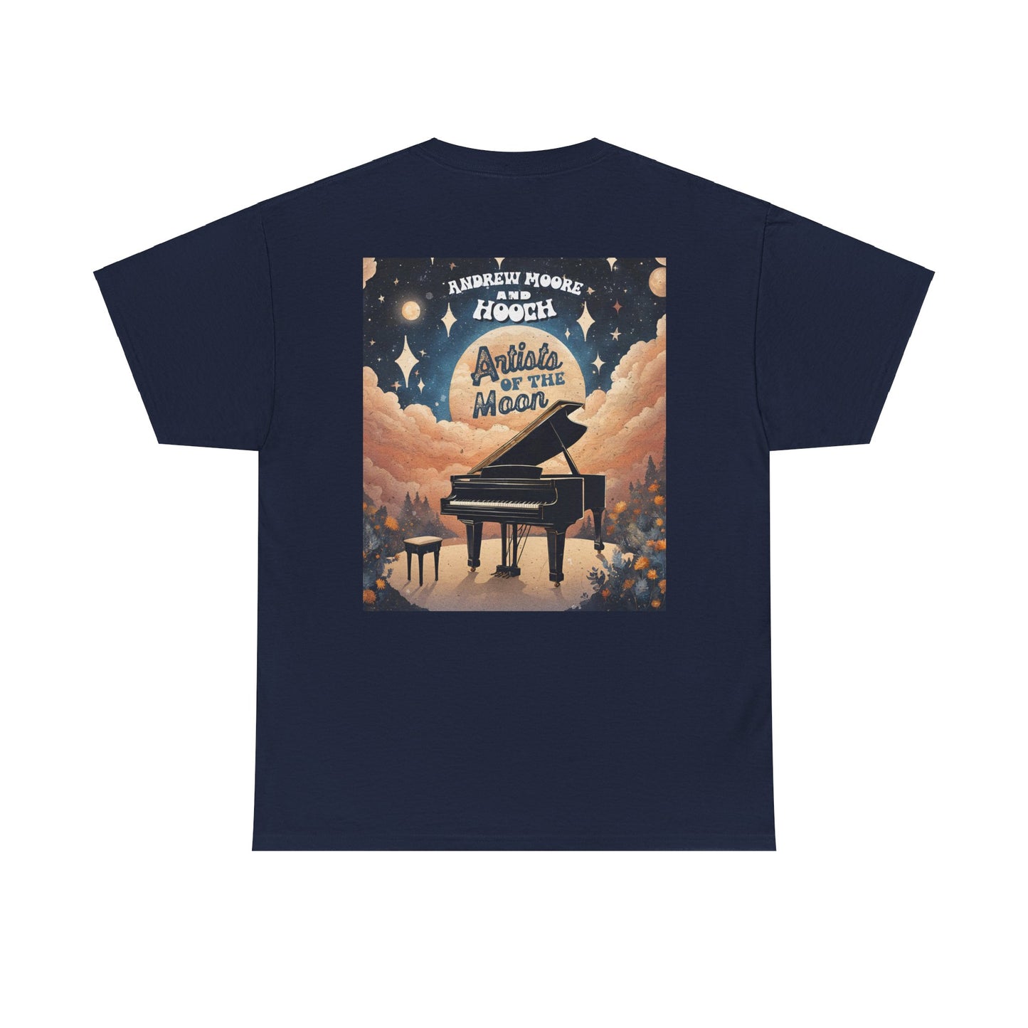 Debut Album T-Shirt, Artists of the Moon Graphic Tee, Unisex Heavy Cotton Shirt, Andrew Moore Hooch Band Merchandise, Music Lover Gift