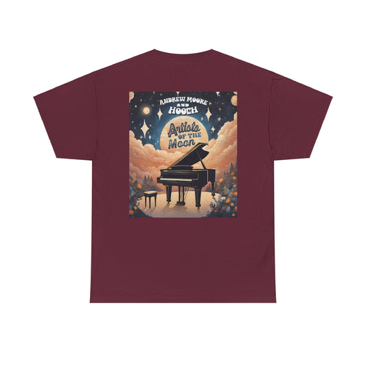 Debut Album T-Shirt, Artists of the Moon Graphic Tee, Unisex Heavy Cotton Shirt, Andrew Moore Hooch Band Merchandise, Music Lover Gift